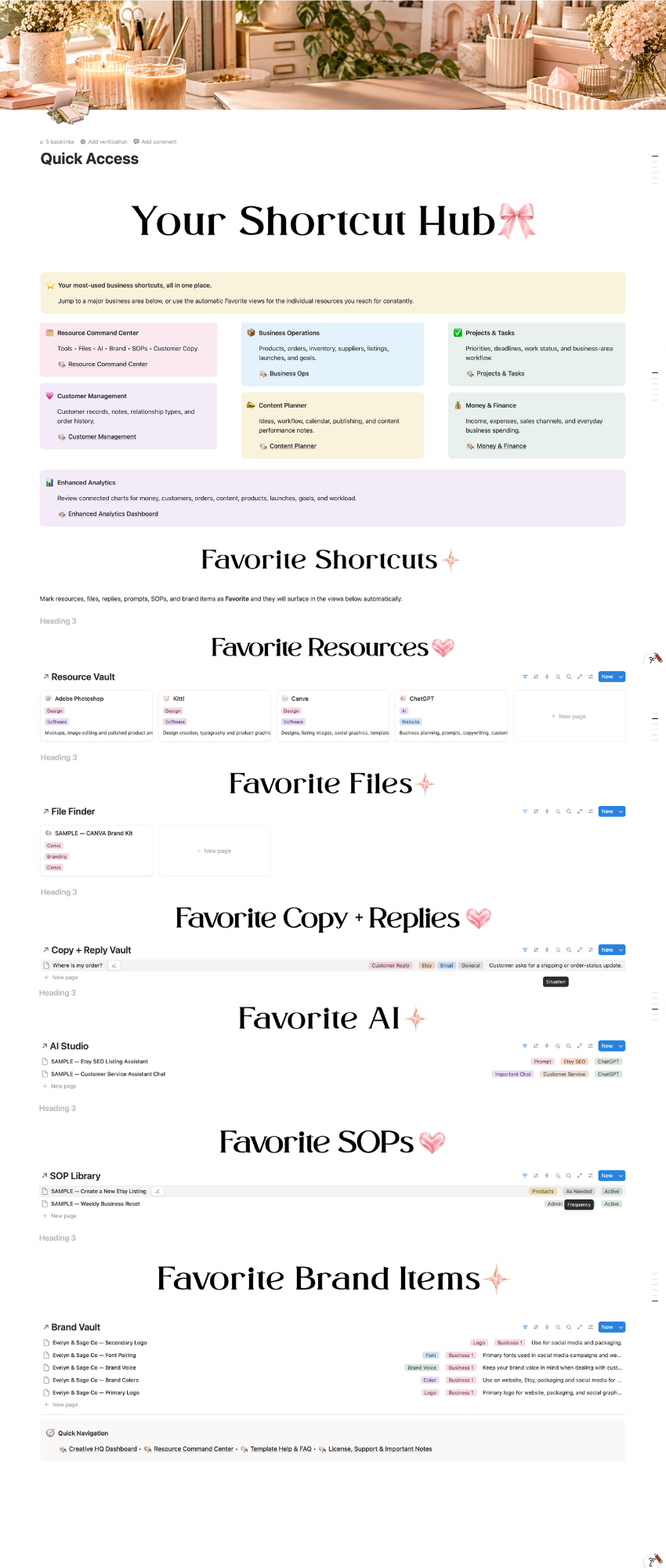 Additional template page